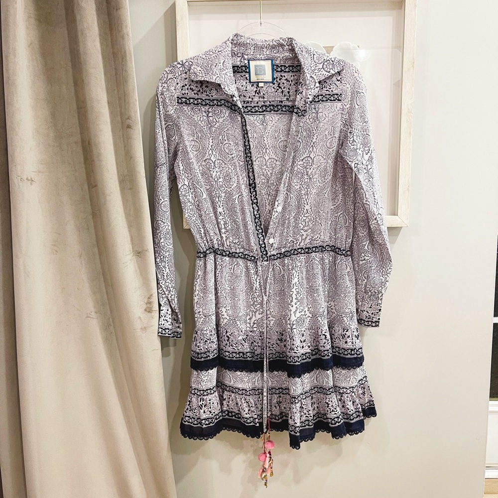 BELL by Alicia Bell Purple Floral Mini Dress